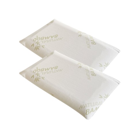 2 Kissen Memory Foam Seifenkissen aus erfrischendem Bambusstoff Candy
