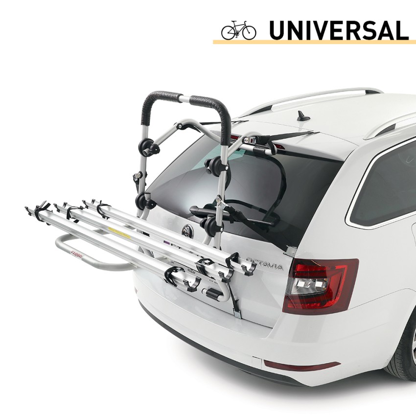 Universeller Heckklappen-Fahrradträger für 3 Fahrräder Modular Aktion Universeller Heckklappen-Fahrradträger für 3 Fahrräder Modular Aktion