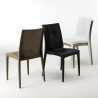 Table Carrée Noire 90x90cm Avec 4 Chaises Colorées Grand Soleil Set Extérieur Bar Café Bistrot Passion Dimensions
