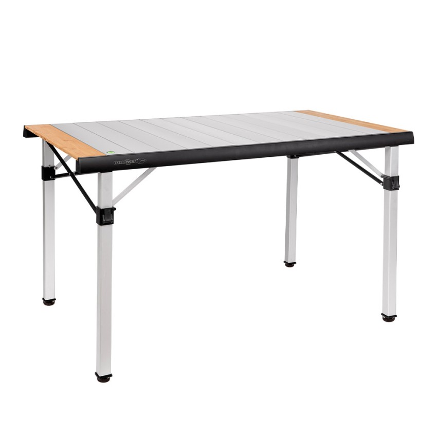 Table de camping 120,5x70 pliable aluminium bois Quadra Tropic 4 Brunner Promotion Table de camping 120,5x70 pliable aluminium bois Quadra Tropic 4 Brunner Promotion