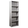 Libreria alta grigio ufficio salotto 5 vani mensole regolabili Kbook 5GS Offerta