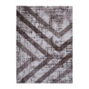 Rechteckiger Designteppich im geometrischen Stil, weiß braun, Double MAR010 Verkauf