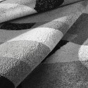Kurzfloriger Teppich im modernen Stil rechteckig grau weiß schwarz GRI228 Angebot