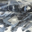 Moderne abstrakte Design rechteckig blau grau weiß Teppich BLU017 Angebot