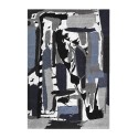 Tapis moderne rectangulaire à poils courts abstrait BLU018 Vente