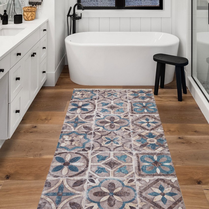 Tapis de cuisine et entrée antidérapant motif mosaïque carrelage MAR228 Promotion Tapis de cuisine et entrée antidérapant motif mosaïque carrelage MAR228 Promotion