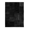 Schwarzer rechteckiger rutschfester Teppich Wohnzimmer Küche TUAN01 Verkauf