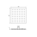 Quadratischer Duschkopf 20x20cm für Badezimmer Duschkabine mit Gelenk FRM34270 Angebot