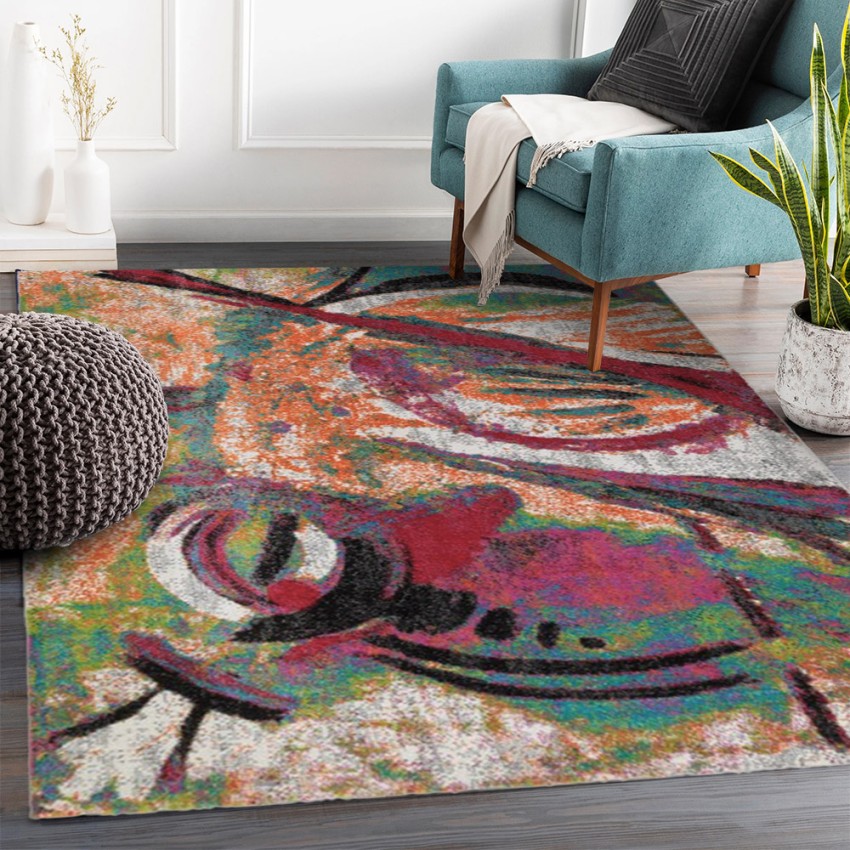 Moderner rechteckiger Wohnzimmerteppich, bunt, Kurzflor MUL431 Aktion Moderner rechteckiger Wohnzimmerteppich, bunt, Kurzflor MUL431 Aktion