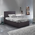 Komplettes Einzelbett mit Bettkasten Stoff Holz mit Bettrost 80x190 cm Basel Twin Auswahl