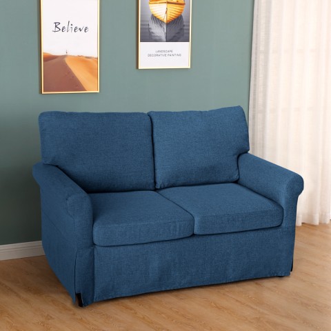 copy of Epoque Modernes 2-Sitzer-Sofa im klassischen Design für Wohnzimmer aus Stoff Aktion
