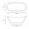 Vasca da Bagno Freestanding Ovale Installazione Libera Design Siro II scelta Catalogo