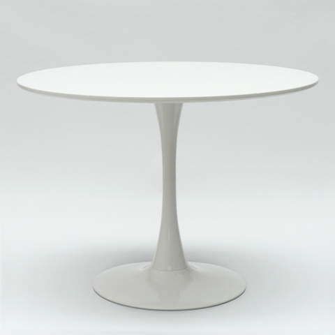 tavolo rotondo 90cm sala da pranzo design scandinavo Tulipan bianco ii scelta Promozione