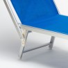 Lettino spiaggia mare prendisole professionale alluminio Santorini Blu II Scelta Sconti