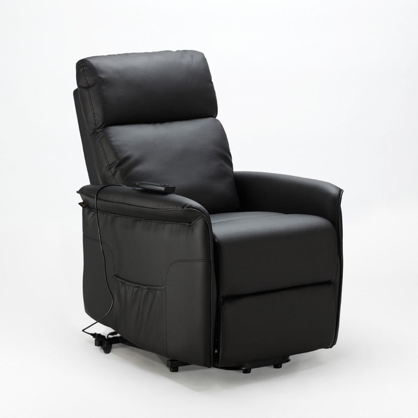 Poltrona Relax Elettrica Sistema Alzapersona Similpelle 2 ruote Amalia nero II Scelta Promozione Poltrona Relax Elettrica Sistema Alzapersona Similpelle 2 ruote Amalia nero II Scelta Promozione