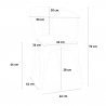 copy of stühle industriedesign im Lix-stil mit armlehnen küche bar steel wood arm light Katalog