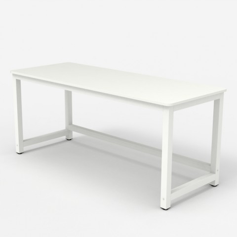 copy of Bureau design métal blanc rectangulaire 160x70cm Bridgewhite 160 Promotion
