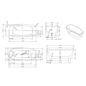 Vasca da Bagno Freestanding Ovale Indipendente Design Idra II scelta Scelta