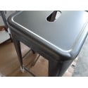 3 x sgabello grigio metallo industriale bar cucina Lix steel stale ii scelta Offerta
