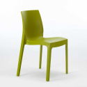 Weiß Rechteckig Tisch und 6 Stühle Farbiges Polypropylen-Außenmastenset Grand Soleil Rome Summerlife 