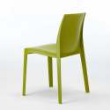 Weiß Rechteckig Tisch und 6 Stühle Farbiges Polypropylen-Außenmastenset Grand Soleil Rome Summerlife 