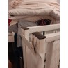 Letto matrimoniale 2 piazze metallo rete doghe 160x200 Skjern bianco II scelta Saldi