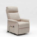 Poltrona relax elettrica 2 motori sistema alzapersona Giorgia+ beige II scelta Promozione