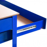 Banco da lavoro tavolo per officina Max 120x60x150cm blu II scelta Sconti