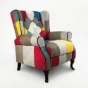 Poltrona Relax Reclinabile patchwork Throne design moderno II Scelta Promozione