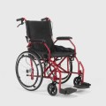 Sedia a rotelle carrozzina pieghevole con freni Dasy Rossa II Scelta Promozione