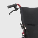 Sedia a rotelle carrozzina pieghevole con freni Dasy Rossa II Scelta Catalogo
