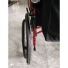 Sedia a rotelle carrozzina pieghevole con freni Dasy Rossa II Scelta Offerta