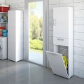 copy of Armoire et colonne de salle de bain avec panier à linge faible encombrement Promotion