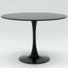 tavolo Goblet 120 cm rotondo per soggiorno bar cucina ristorante nero ii scelta Promozione