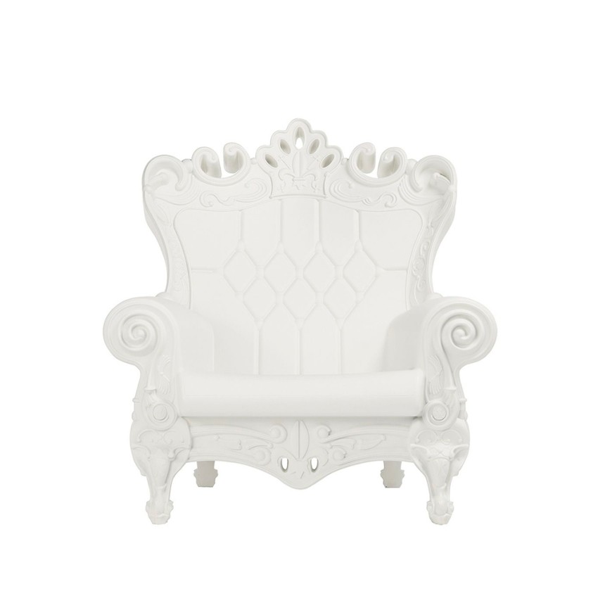Poltrona Trono Design Moderno Slide Queen Of Love Bianco II scelta Promozione Poltrona Trono Design Moderno Slide Queen Of Love Bianco II scelta Promozione