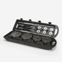 Set Bilanciere e Manubri da palestra 50kg con trolley Hercules XL II scelta Promozione