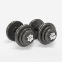 Set Bilanciere e Manubri da palestra 50kg con trolley Hercules XL II scelta Offerta