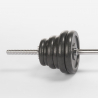 Set Bilanciere e Manubri da palestra 50kg con trolley Hercules XL II scelta Stock