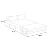Divano poltrona letto pieghevole in tessuto Deborah Twin Nero II Scelta Catalogo