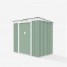 Casetta box giardino esterno metallo verde Alps NATURE 201x121x176cm II scelta Vendita