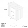 Casetta box giardino esterno metallo verde Alps NATURE 201x121x176cm II scelta Stock