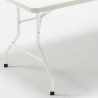 Tavolo pieghevole 200x90 giardino campeggio plastica Dolomiti Bianco II scelta Vendita