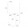 4 x Sedie similpelle marrone cucina ristorante imbottite Imperial Dark II scelta Stock