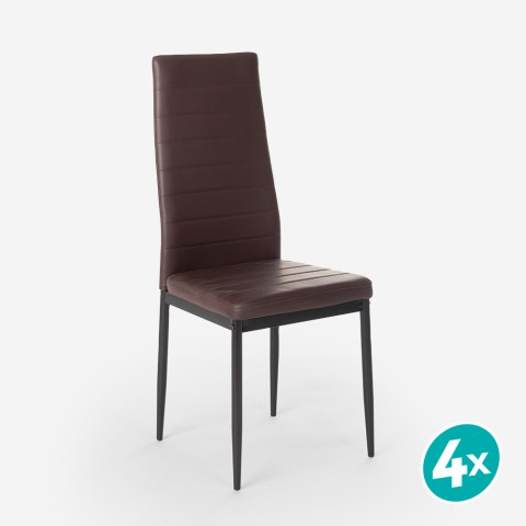 copy of Chaises rembourrées similicuir au design moderne pour restaurant cuisine Imperial Promotion