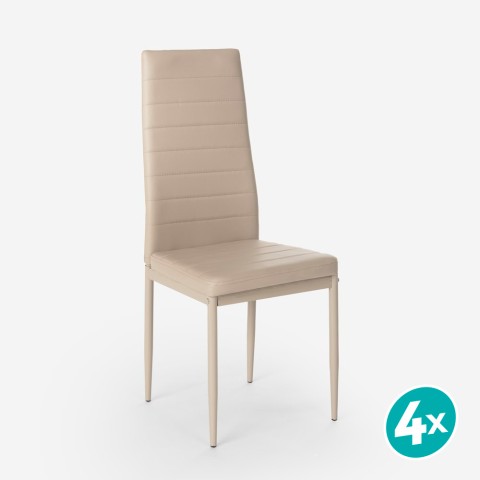 copy of Chaises rembourrées similicuir au design moderne pour restaurant cuisine Imperial Promotion