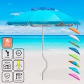 Parasol de plage aluminium leger visser protection uv GiraFacile 200 cm Afrodite Promotion