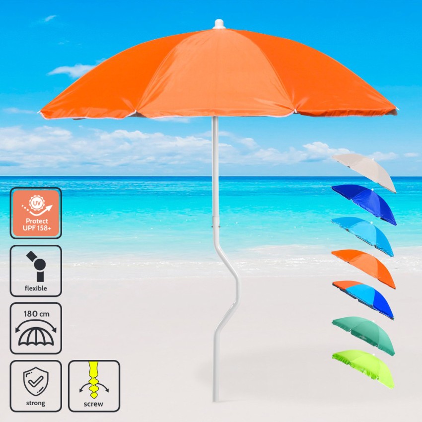 Sonnenschirm 180 cm winddicht für Meer und Strand Girafacile Prometeo Modell