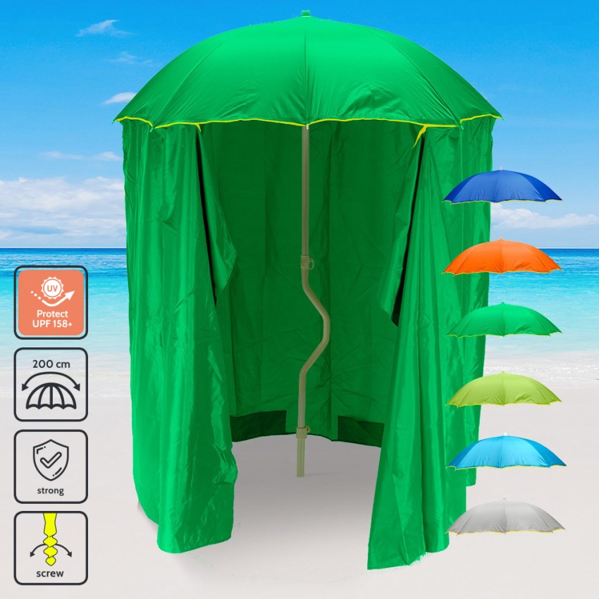 Parasol de plage léger visser tente protection uv GiraFacile 200 cm Zeus Parasol de plage léger visser tente protection uv GiraFacile 200 cm Zeus