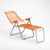 Sedia sdraio giardino pieghevole a corda Spaghetti arancione II scelta Vendita