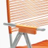Sedia sdraio giardino pieghevole a corda Spaghetti arancione II scelta Offerta